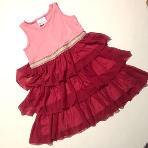 Hanna Anderson Pink Tiered Dress